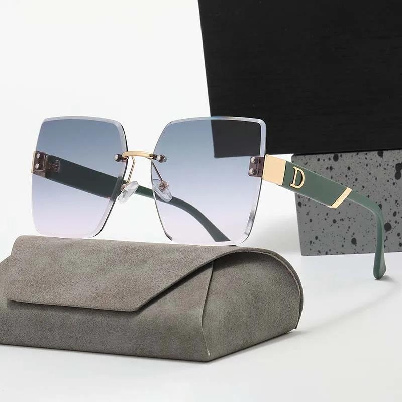 Luxury Square Sunglasses Women Men Brand Designer Vintage Sun Glasses Female Male Fashion Rimless Shades Mirror