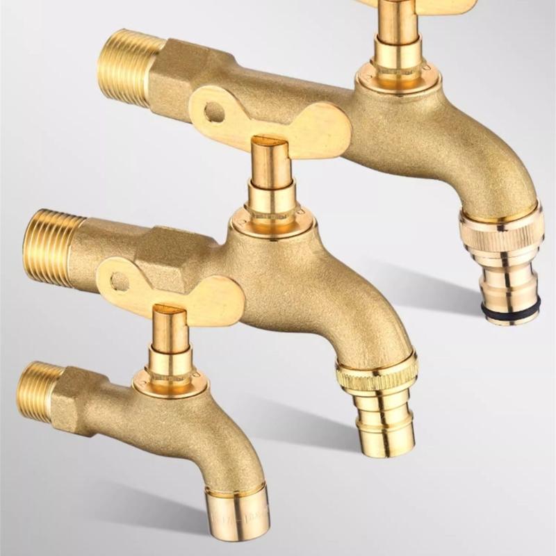 Heavy Gauges Lockable Ice Proof Water Spouts Outdoor Not -theft Sink Faucet for Residential Public Space Gardening