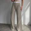 2022 European & American Autumn Slim Solid Color Casual Trousers - Niche Design