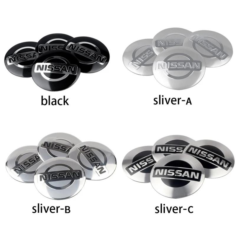 Für Nissan ArR44 Stück 54/56/60mm Auto Radnabenabdeckung Felgenabdeckung Emblem Aufkleber für Nissan Qashqai J11 J10 Juke Leaf NOTE X-trail T32 Tiida