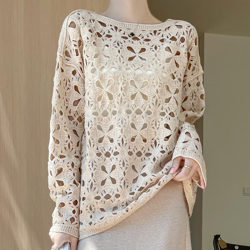 Women's Cashmere Sweater Qinghe Cashmere 30% Cashmere 70% Wool Autumn and Winter Cashmere Pullover Hand-woven Soft and Warm