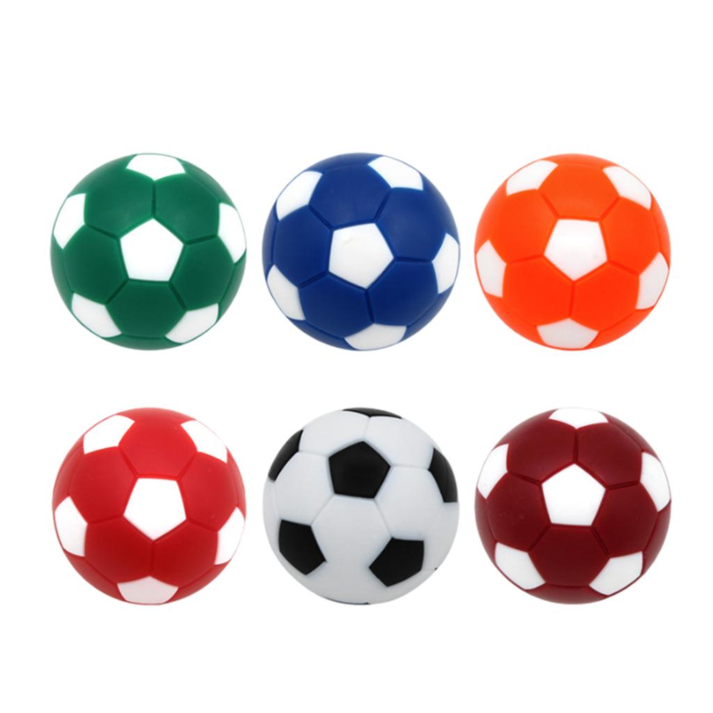 6 Pcs Foosball Table Balls Official Tabletop Game Balls Table Game Mini Football Table Soccer Balls World Cup Accessory