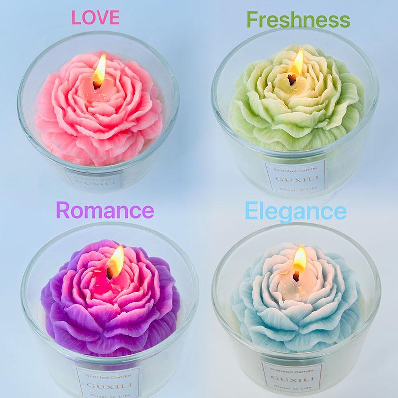 Luxury Handmade Floral-scented Soy Wax Candles Bulk Custom Aromatherapy Scented Candles Suitable for Home and Wedding Fragrances