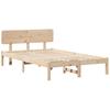 VidaXL Cadre de Lit avec Tête de Lit 120x200 cm Bois de pin massif 872107