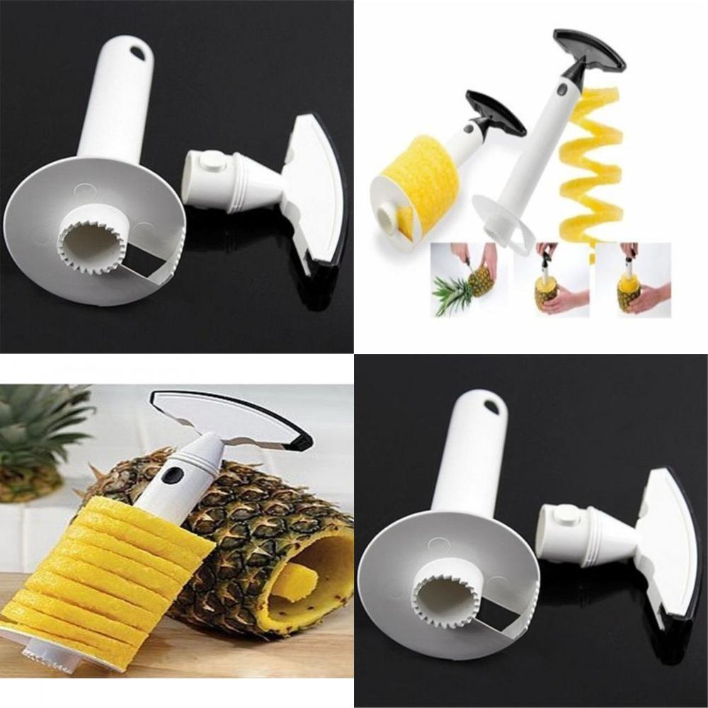 Premium Stainless Steel Fruit Pineapple Corer Slicer Peeler Cutter Parer Kit