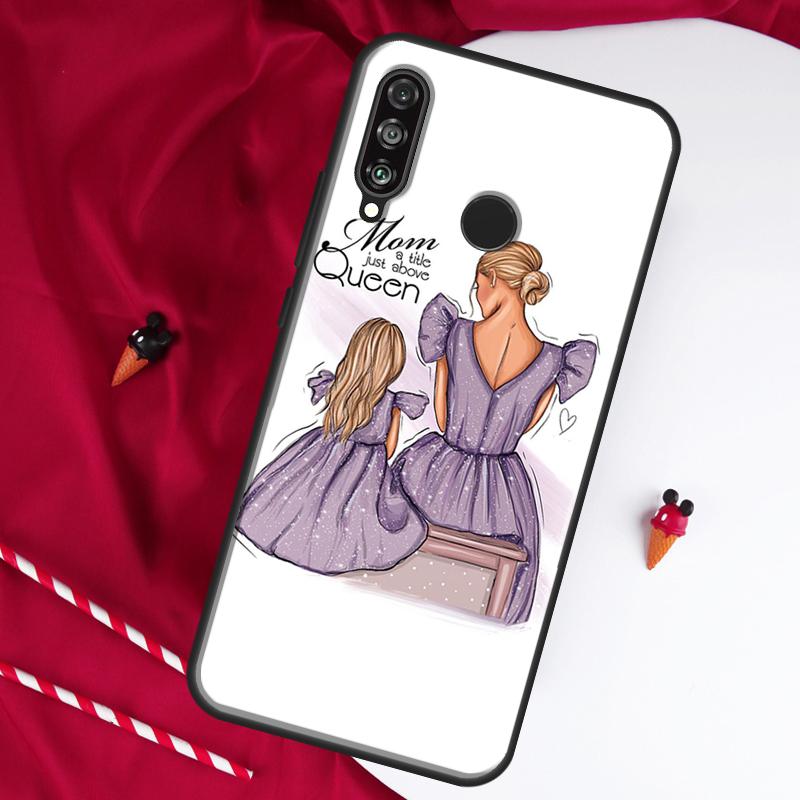 Super Mom Baby Girl Son Daughter For Huawei Nova 9 SE 10 5T Y90 Y70 Y60 Y61 Y91 Y72 12i 12s 11i P60 Pro P20 P30 P40 Lite Case