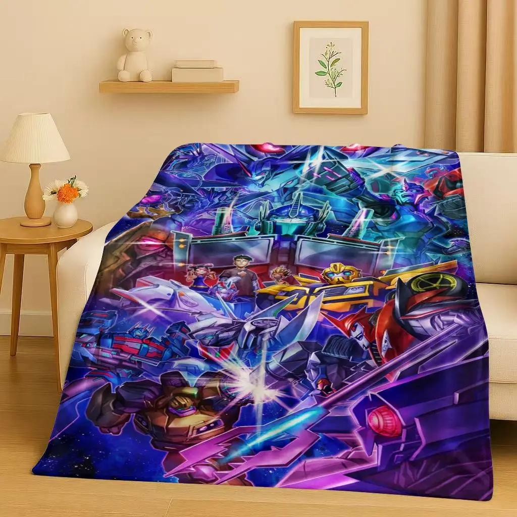 

3D Gundam Cartoon Robot Christmas Gift Flannel Blanket,Ultra Soft Warm Plush Throw for Home Bedroom Bed Sofa Cover Office 75x90cm