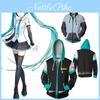 Cozy Anime Hatsune Miku Vocaloid Hoodie With Vibrant 3d Graphic Design For Comfort