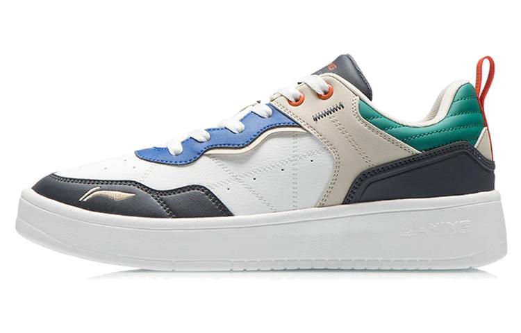 Мужские низкие кеды для скейтбординга Li Ning Xingchu Белые Черные Зеленые AGCR315-2 43.5