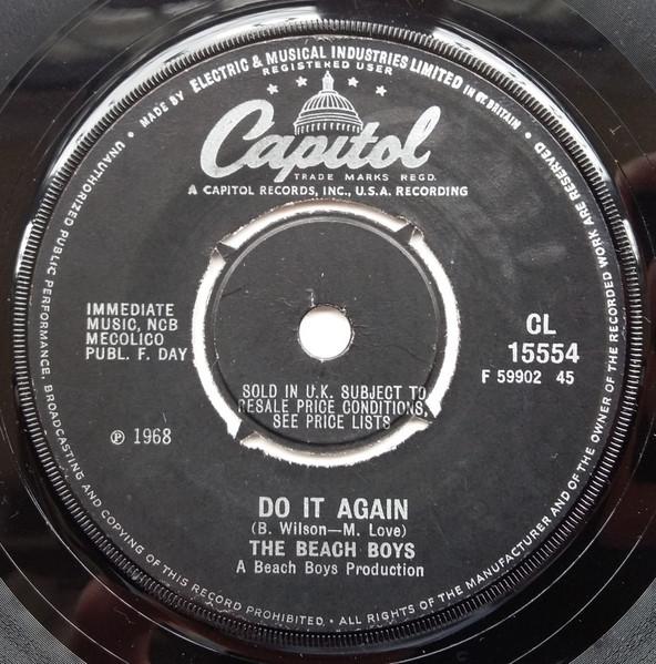 

7inch Record BEACH BOYS - Do It Again CL5554 Capitol Records 1968 UK Rock Used