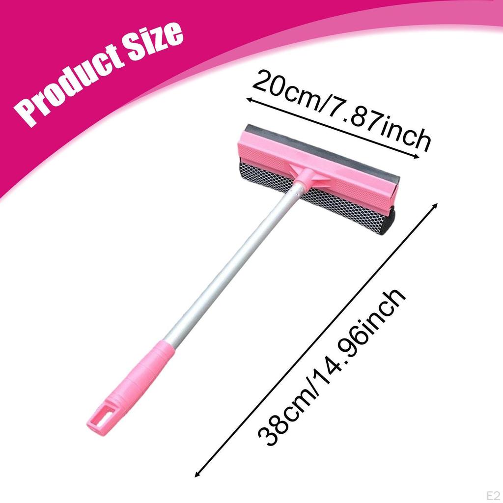 Window Squeegee Cleaning Brush Professional Portable Versatile Double Sided 2 In 1 Cleaner
