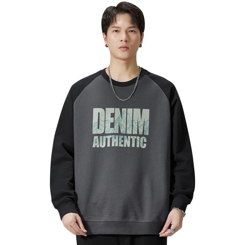 Осенне-зимний свитер с круглым вырезом для мужчин — фото 6