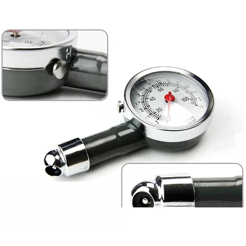 Car Tire Air Pressure Gauge Metal Truck Racing Automobile Tyre Meter Pointer Vehicle Tester Monitoring System Measuring Tool