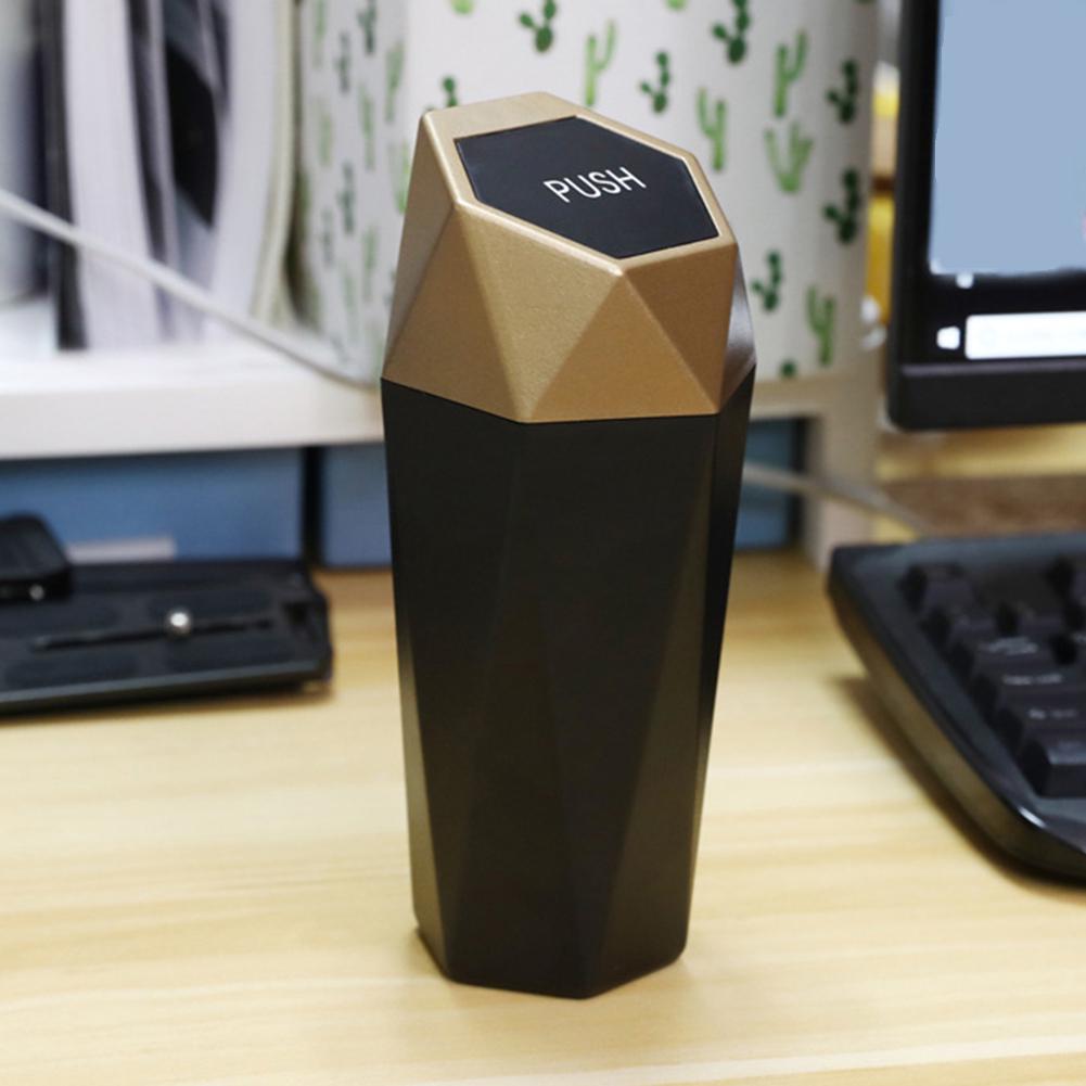 Mini Pattumiera Portatile Per Auto Con Coperchio A Scatto - Impermeabile, Multiuso, Si Adatta A Portabicchieri, Colori Vari, Per Auto, Ufficio, Casa, Camper