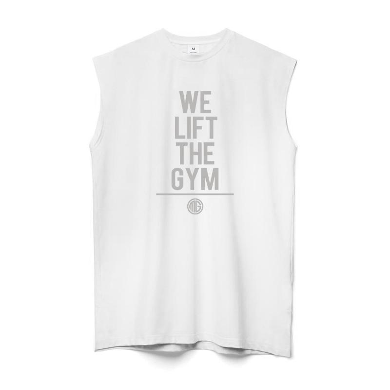 Muscleguys High Street Ležérní Sportovní Bez Rukávů Vesta Pánské Volné Fitness Tréninkové Tričko