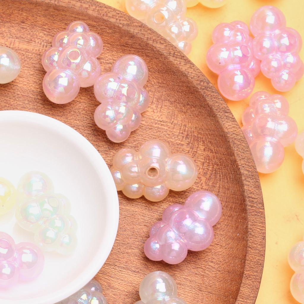 200pcs Bracelet Necklace DIY Handmade Accessories Jewelry Material Cloud Duo Beads UV Phantom Fashion Hairpin