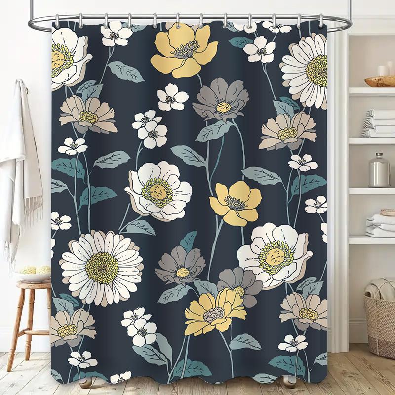 Life Adventure Shower Curtain Bookshelf Track Girl Dress Bath Mat Rug Decor Home Decoration Artistic Bathroom Wall Paper Mural