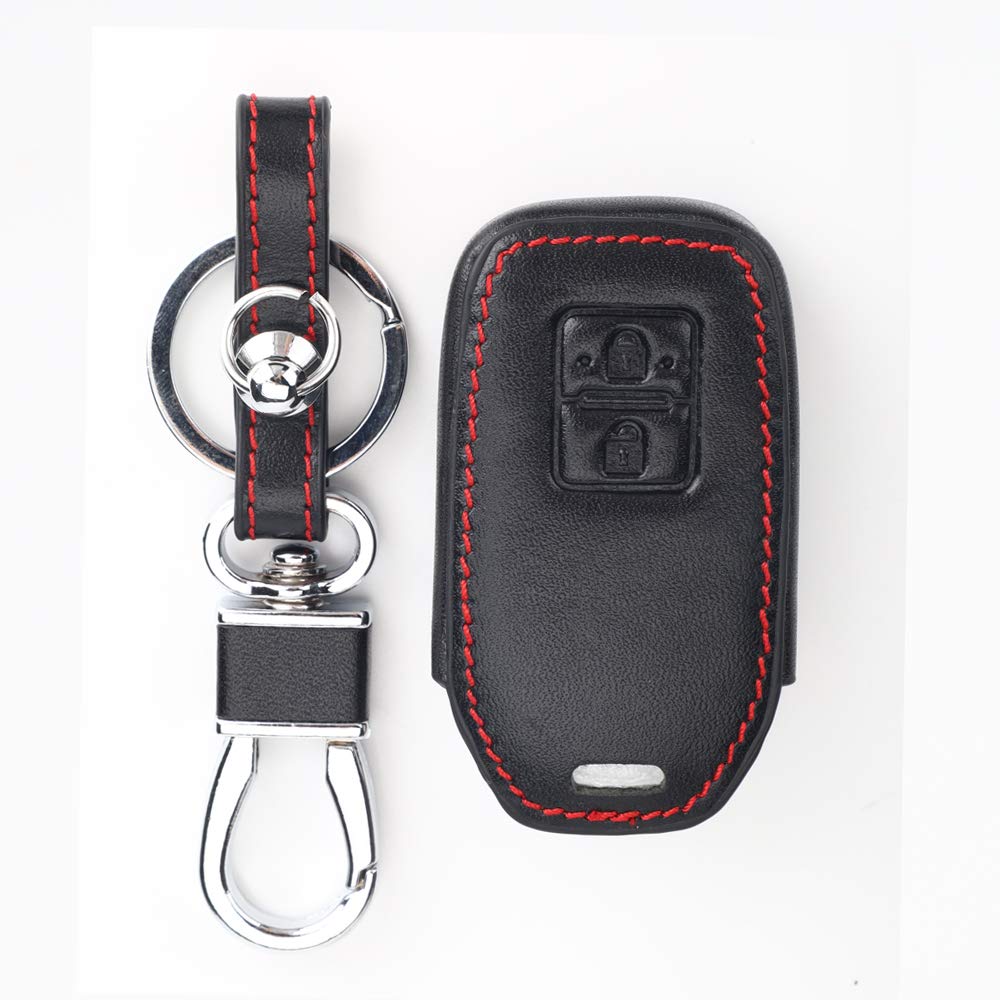 [BKY] Capa de Couro para Chave de Carro Suzuki para Novo Swift Wagon R Stingray Crosby (XBEE) Compatível com Novo Jimny (Preto)