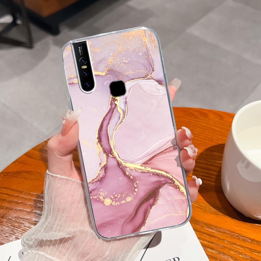 

Прозрачные чехлы для телефона для Vivo S15 V20 V19 V27 U20 V15 V21, мягкий силиконовый пылезащитный защитный ультратонкий чехол с рисунком милого кота для корпуса мобильного телефона Vivo Vivo V15