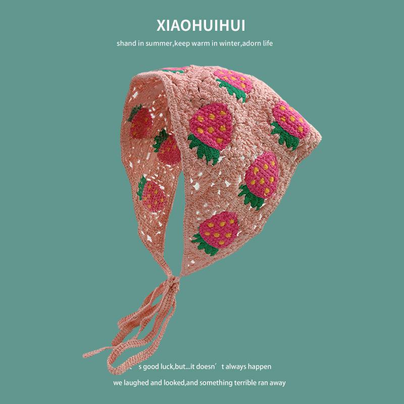 Pastoral Knitted Wool Headband - Cute, Simple Triangle Style Hair Accessory for Women
