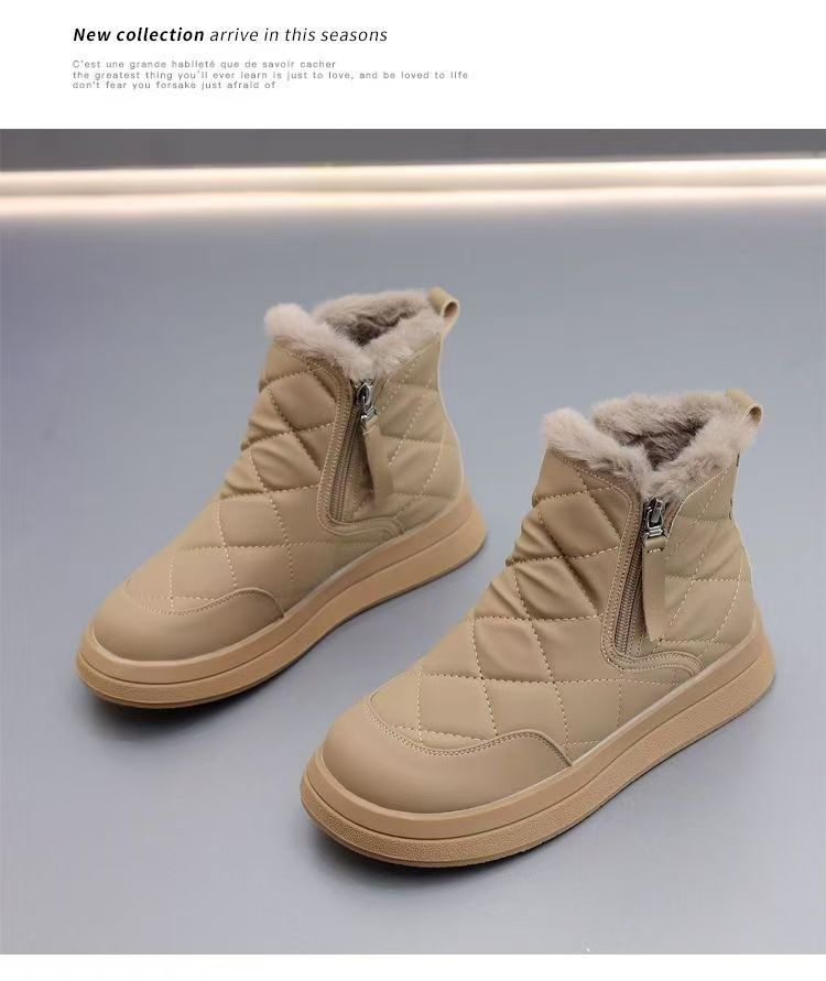 Women's shoes winter new popular Northeast large cotton shoes non-slip thick-soled warm short boots piled thickened snow boots shoes