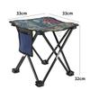 Portable Folding Outdoor Fishing and Camping Chair with Backrest and Oxford Cloth.