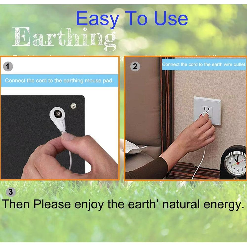 Universal Grounding Mat for Computer, Foot and Bed Relieves Pain and Inflammation with Negative Ions (39'' X 11.8''/99CM x30CM)