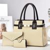 Splicing Design Medium Square Handbag With Zipper Closure And Inner Pockets For Casual Wear