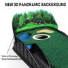 Light weight ABS Golf Practice Mat with Noise Reduction Surfaces for Quiet Durability Use at Homes or Course