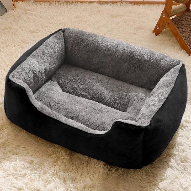 Winterwarmes Haustiernest: Quadratisches Schlafsofa für Katzen & Hunde