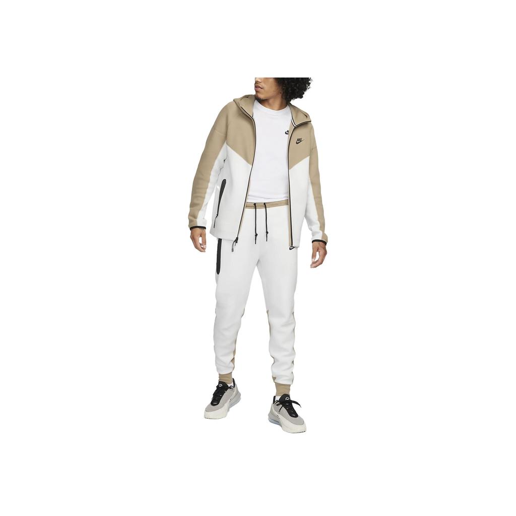 Nike Tech Fleece Joggers White/Khaki Men Bottoms FB8002-121