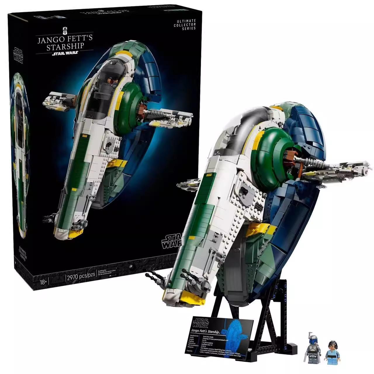 Compatible with LEGO 75409 Star Wars Jango Fett s Spitfire-class starship assembled building blocks