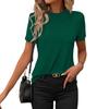 Women's Summer Crew-neck Short-sleeved Loose T-shirt Base Top