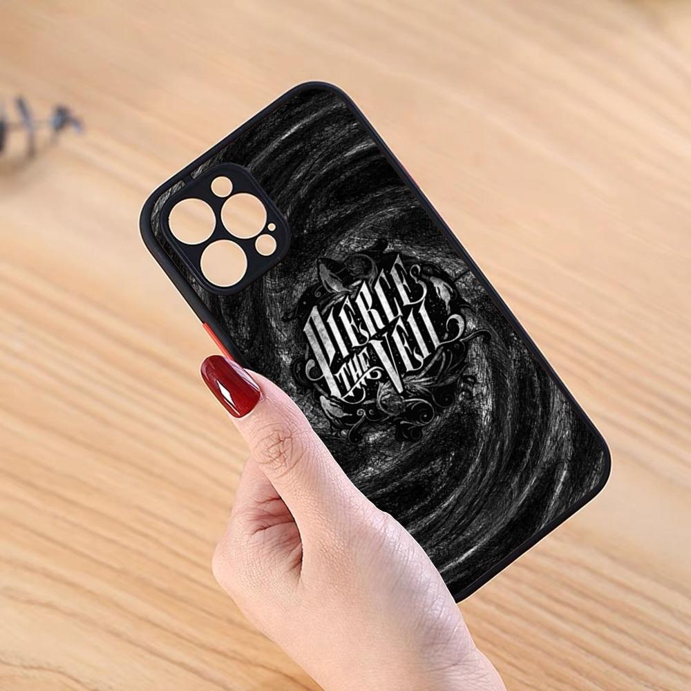 P-pierce The Veil Band Phone Case Black Matte For IPhone 16ProMax 15 13 12 11 14 Pro Max Mini Plus SE2020 XS Max XR Cover