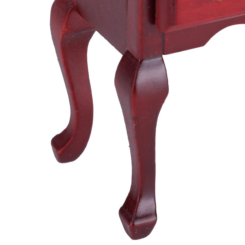 1:12 Dollhouse Miniature Desk, Mini Wooden Dollhouse Table Furnishings Accessories, 9.5 X 6.3 X 4cm/3.7 X 2.5 X 1.6in