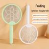 Foldable Rechargeable Electric Mosquito Swatter & Wall-Mounted Killer Lamp for Indoor/Outdoor Use