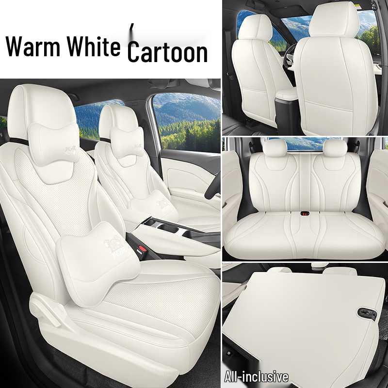 Cojín de Asiento de Coche de Cuero Seagull Modelo 26 - Edición Vitalidad y Libertad, Cobertura Total para Todas las Estaciones.