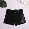Men's Quick-Dry Swim Trunks Set: Swimwear with Loose Square Leg, Professional Swim Goggles & Cap Included