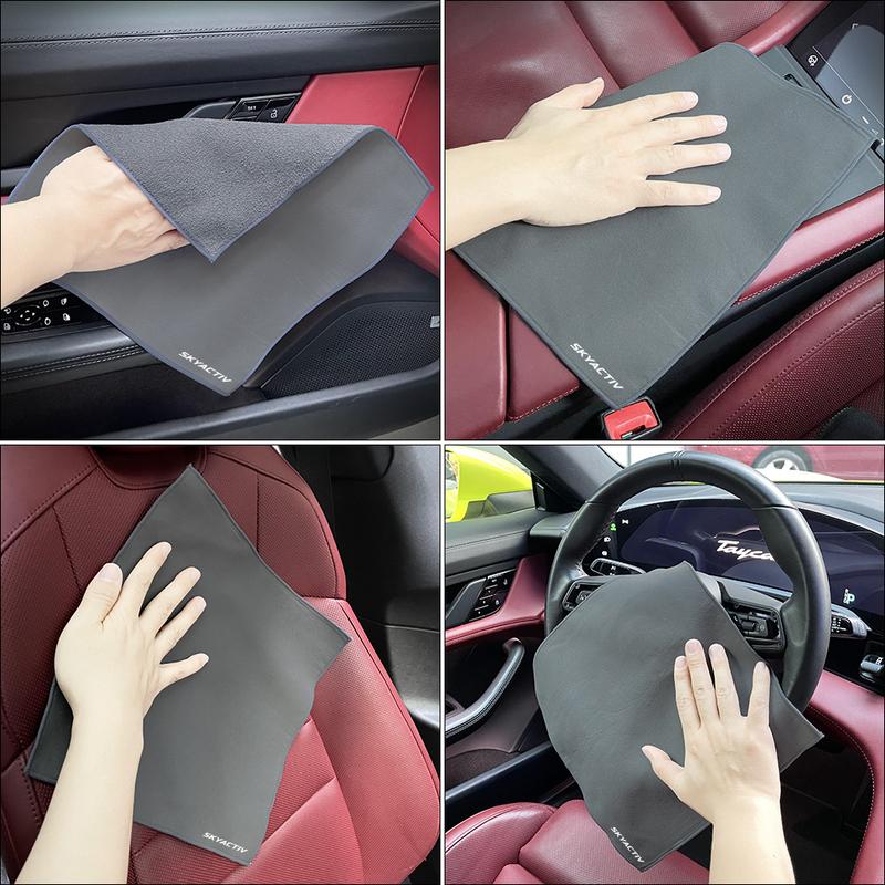 For Mazda 3 Bk 6 Gg Gh Gj CX3 CX5 CX30 CX7 CX8 CX9 MX5 RX8 Skyactive Suede Car Wash Microfiber Towel Auto Cleaning Drying Cloth