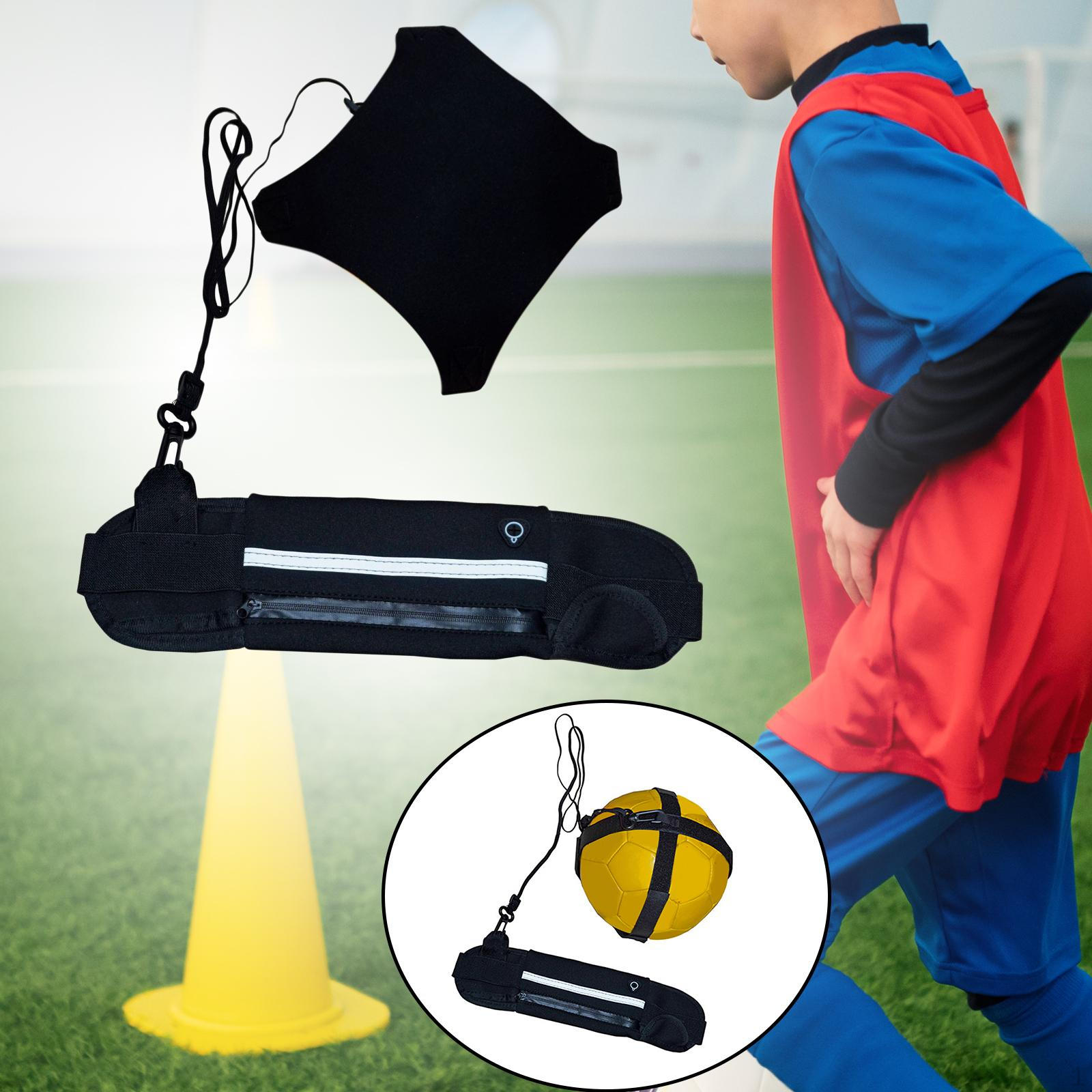 Adjustable Soccer Kick Trainer for Enhanced Skills Development чёрный