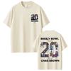Rapper Chris Brown Breezy Bowl XX 2025 Tour T Shirt Unisex Women Hip Hop Fashion Pop Music  Tshirts Casual Cotton Vintage Tshirt