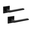 Slim Black Round Modern Minimalist Door Handle Sao