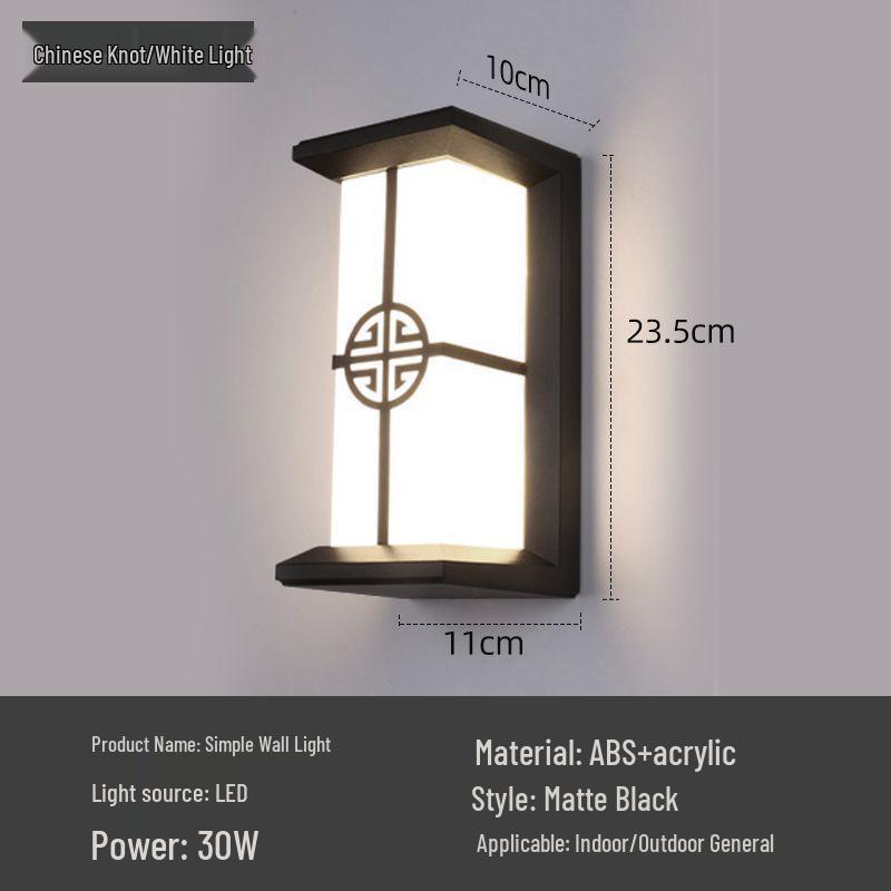 Waterproof LED Outdoor Wall Light for Staircase, Terrace, Corridor, Garden, Villa, or Aisle.