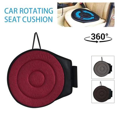 Cuscino per sedile girevole a 360 gradi, tessuto traspirante resistente all'usura, antiscivolo, cuscino per sedia girevole rotonda automatica, cuscino per seggiolino auto
