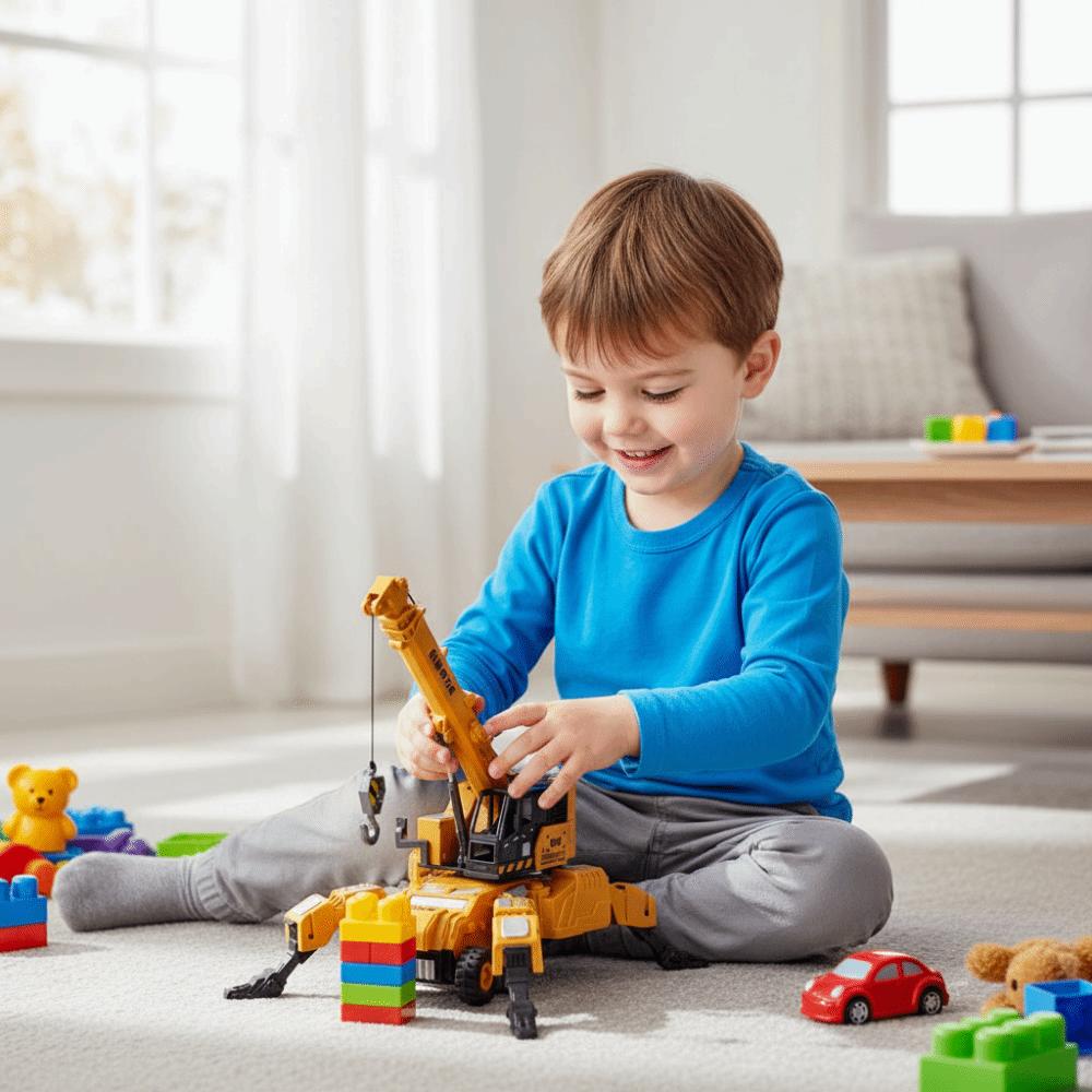 Zinc Zinc Alloy Material Transformable Engineering Vehicle Toys  Children Toy Gifts