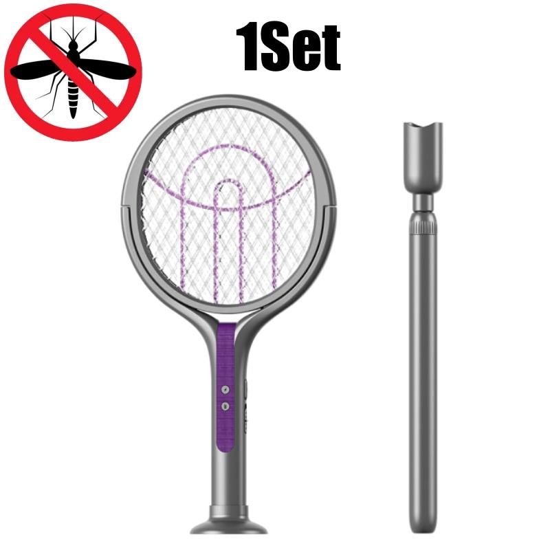 

2800V 2in1 Mosquito Killer Lamp Multicunctional Angle Adjustable Bug Zapper Electric USB Rechargeable Mosquito Fly Bat Swatter