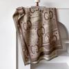 women's double-sided imitation cashmere thermal scarf retro ethnic style niche versatile scarf
