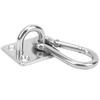 Stainless Steel Suspended Ceiling Wall Mount Hanging Plate Fixed Hook Buckle for  Hammock