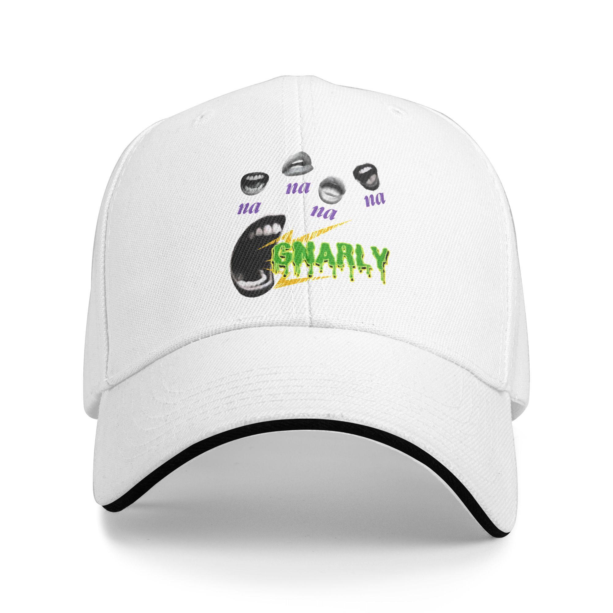 

GNARLY KATSEYE Kpop Baseball Caps Casual Sandwich Hat for Men Women Polyester Headwear Outdoor One Size белый