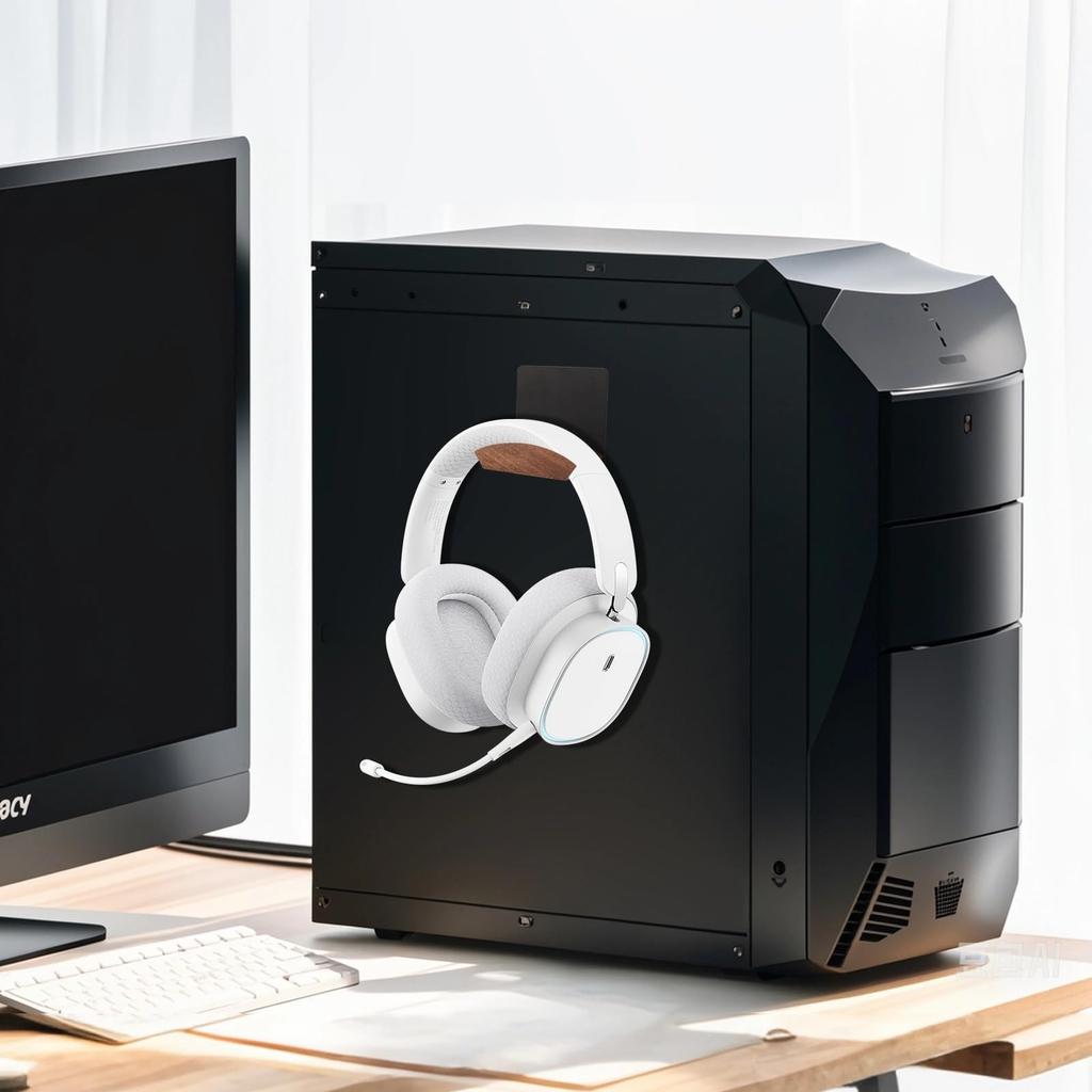 KAIXUANMAN Magnetic Headphone Headphone Magnetic Headphone Storage Controller Wooden Black Walnut Hanger, Wall-Mounted Hook, Holder, Multi-Purpose